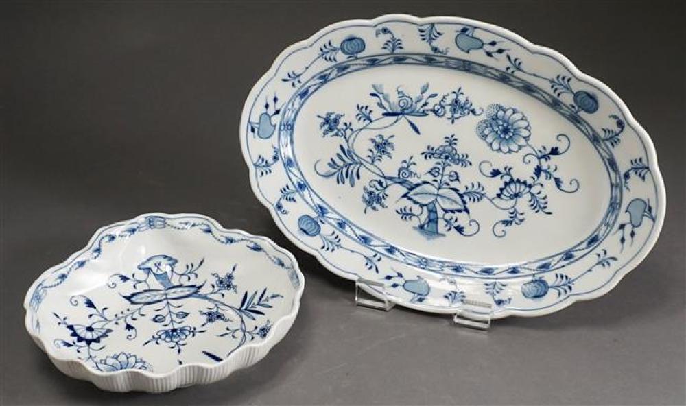 MEISSEN BLUE ONION PATTERN OVAL 32544b