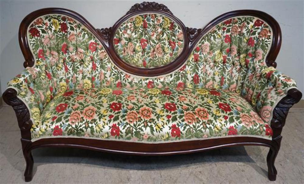 VICTORIAN STYLE WALNUT UPHOLSTERED 325451