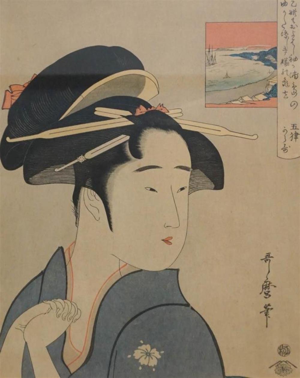 AFTER UTAMARO PORTRAIT OF A GEISHA  32545a