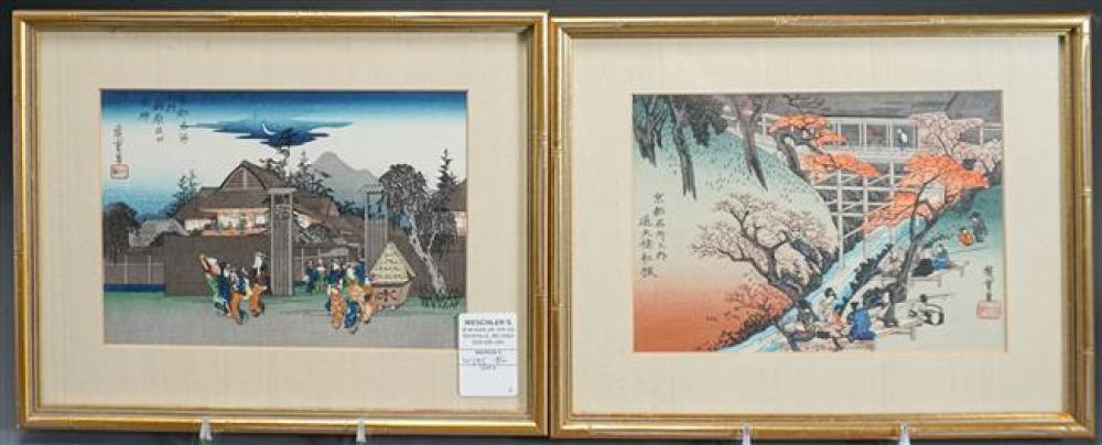 TWO JAPANESE WOODBLOCK PRINTS OF 32545c