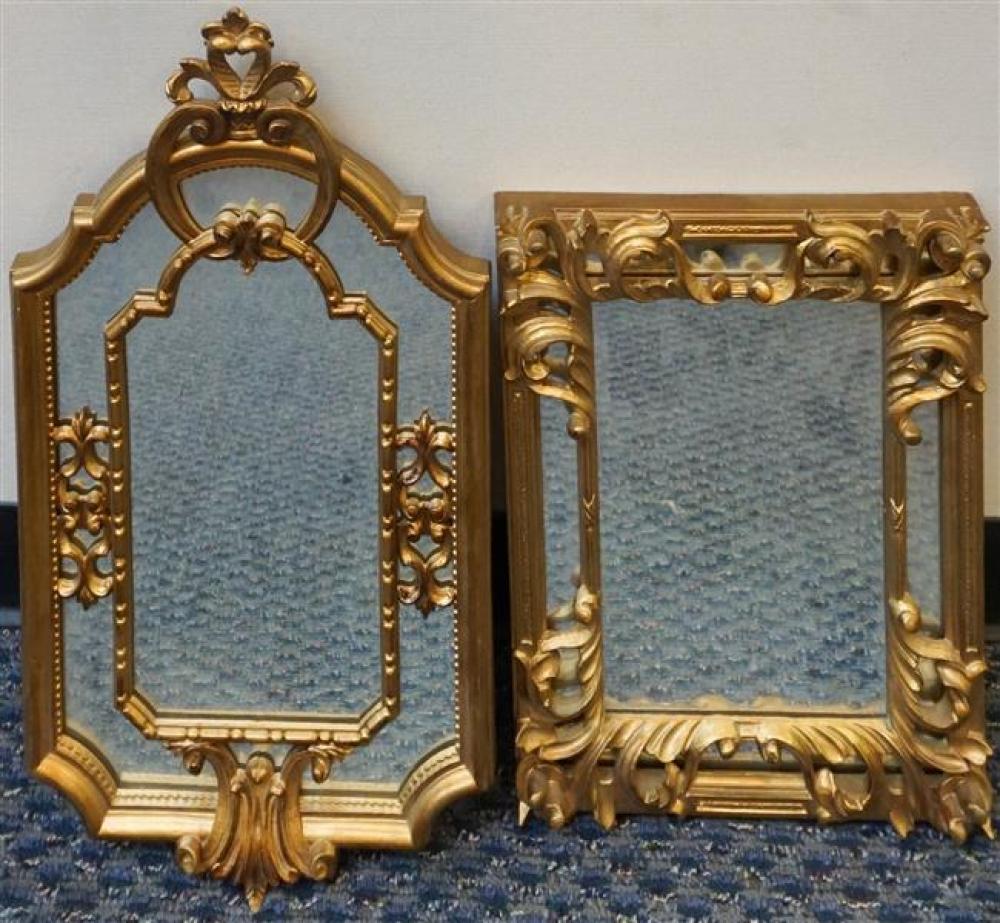 TWO GILT FRAME MIRRORSTwo Gilt Frame