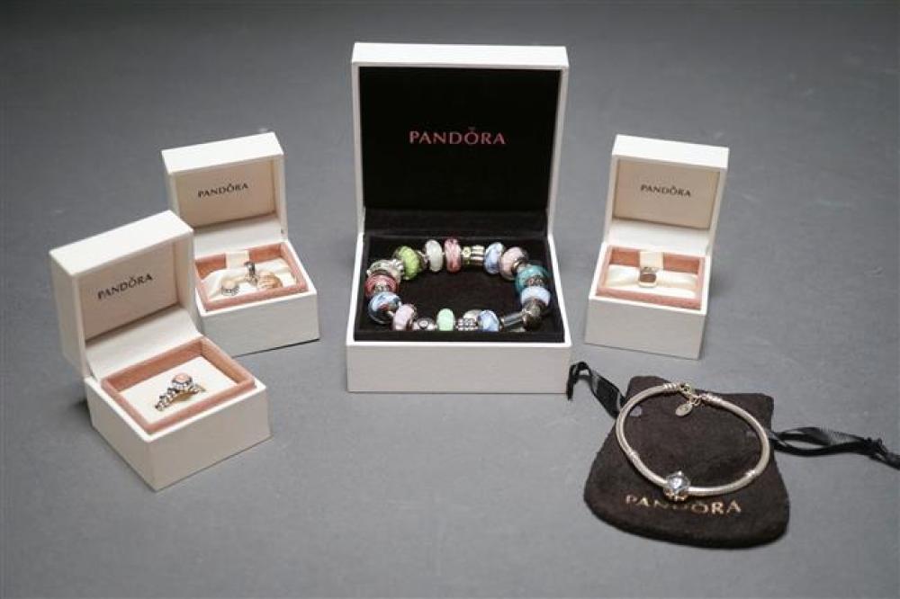 COLLECTION OF PANDORA STERLING
