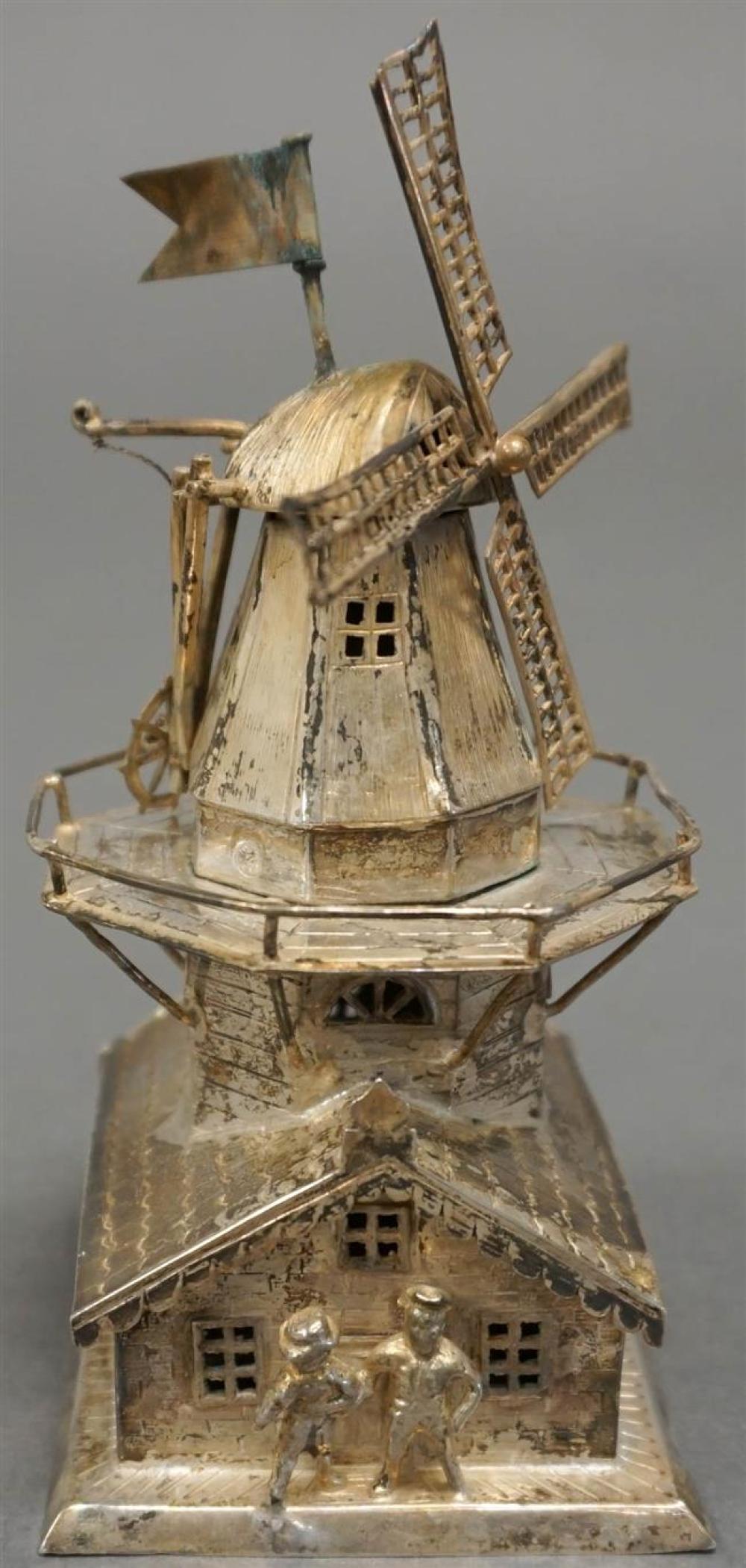 CONTINENTAL SILVER JUDAICA WINDMILL 3254cf