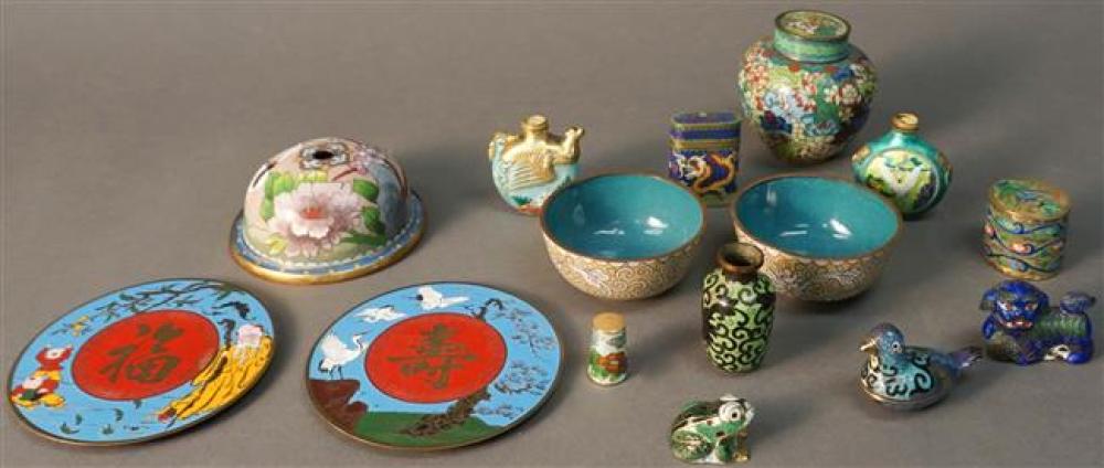 GROUP WITH ASSORTED ASIAN CLOISONNE 3254f6