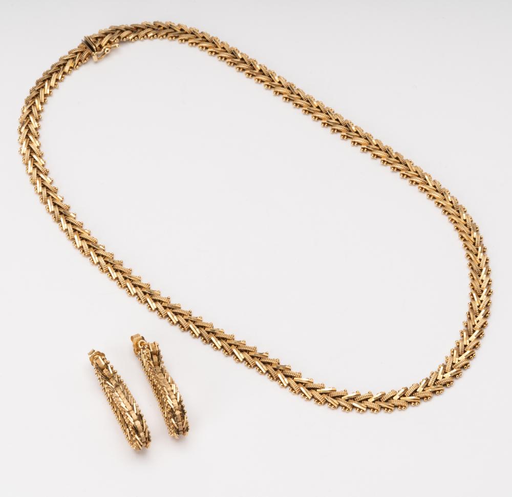 14 KARAT YELLOW GOLD NECKLACE &