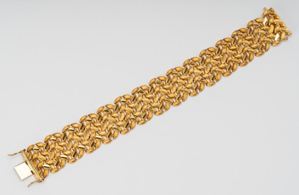 18 KARAT YELLOW GOLD BRACELETWith