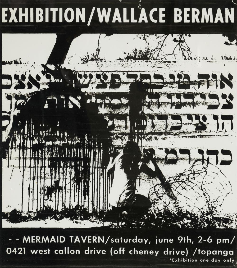 WALLACE BERMAN EXHIBITION POSTERframed 325666