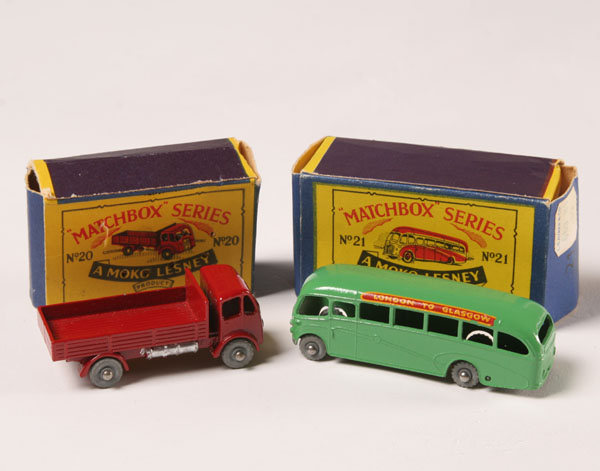Matchbox toys; boxed Motorcoach