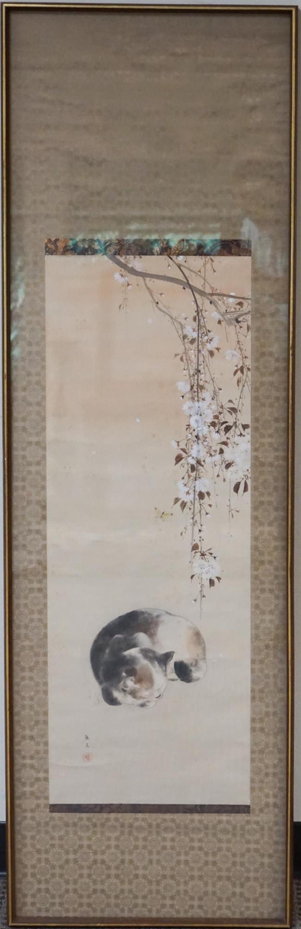 JAPANESE HANGING SCROLL OF SLEEPING