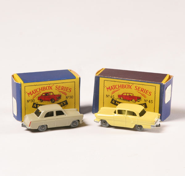 Matchbox cars; boxed Ford no. 30 and