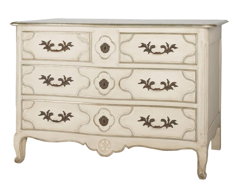 BAKER FURNITURE PAINTED CHEST OF