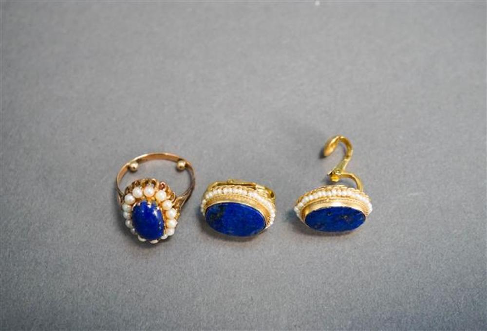 14 KARAT YELLOW GOLD LAPIS AND 32583b