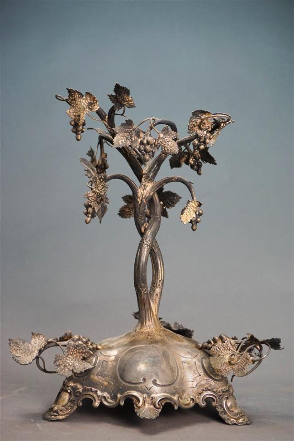 VICTORIAN SILVER EPERGNE WITH ASSOCIATED 325876