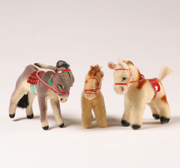 Vintage Steiff animals; pony with