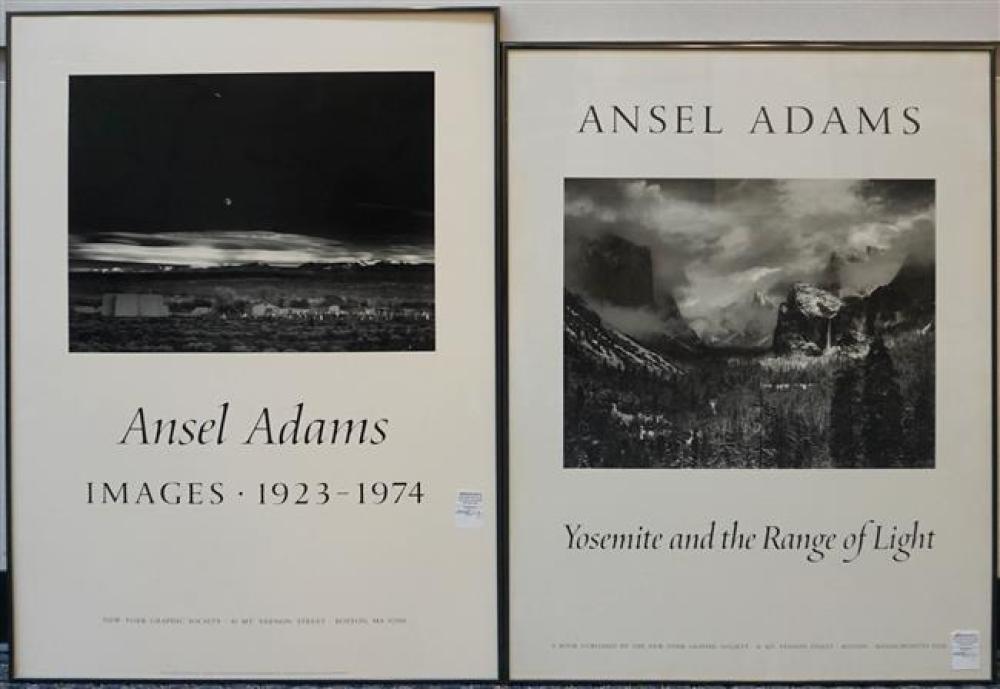 TWO ANSEL ADAMS POSTERS FRAMEDTwo 325899