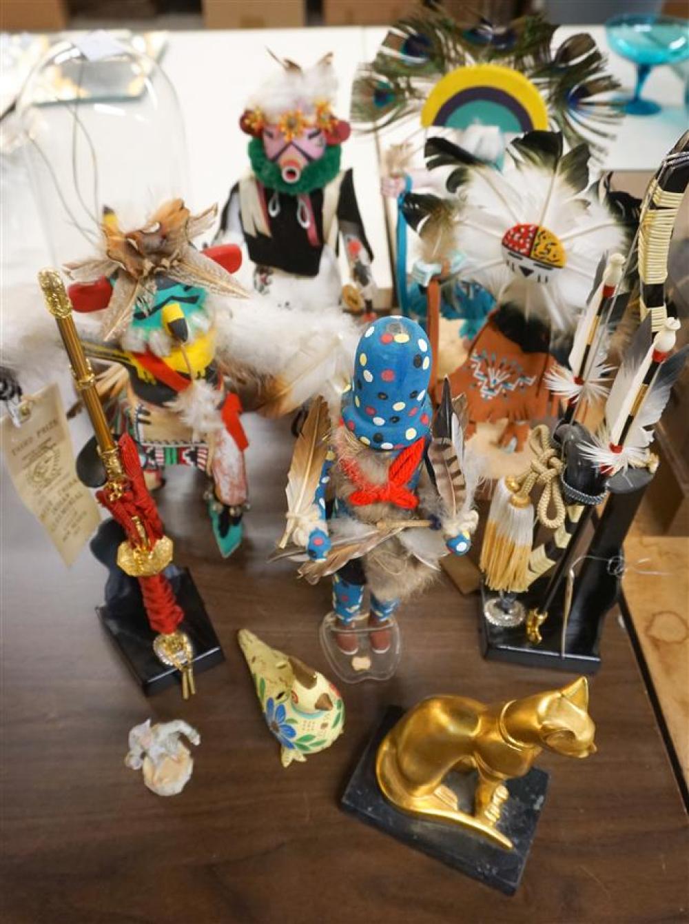 COLLECTION WITH FIVE KACHINA DOLLS  3258c0