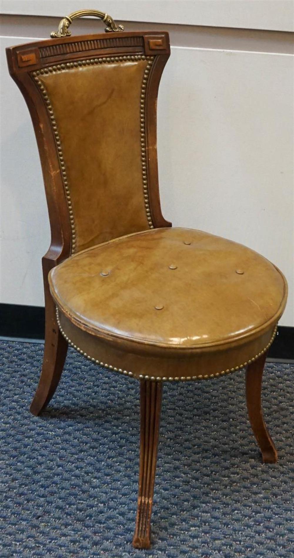 DIRECTOIRE STYLE MAHOGANY LEATHER