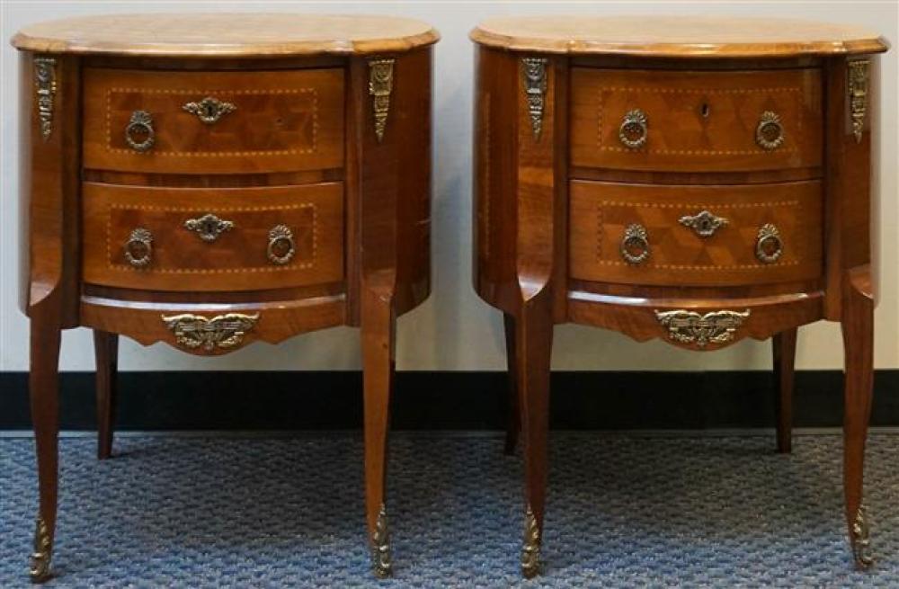 PAIR LOUIS XV STYLE PARQUETRY KINGWOOD 325918