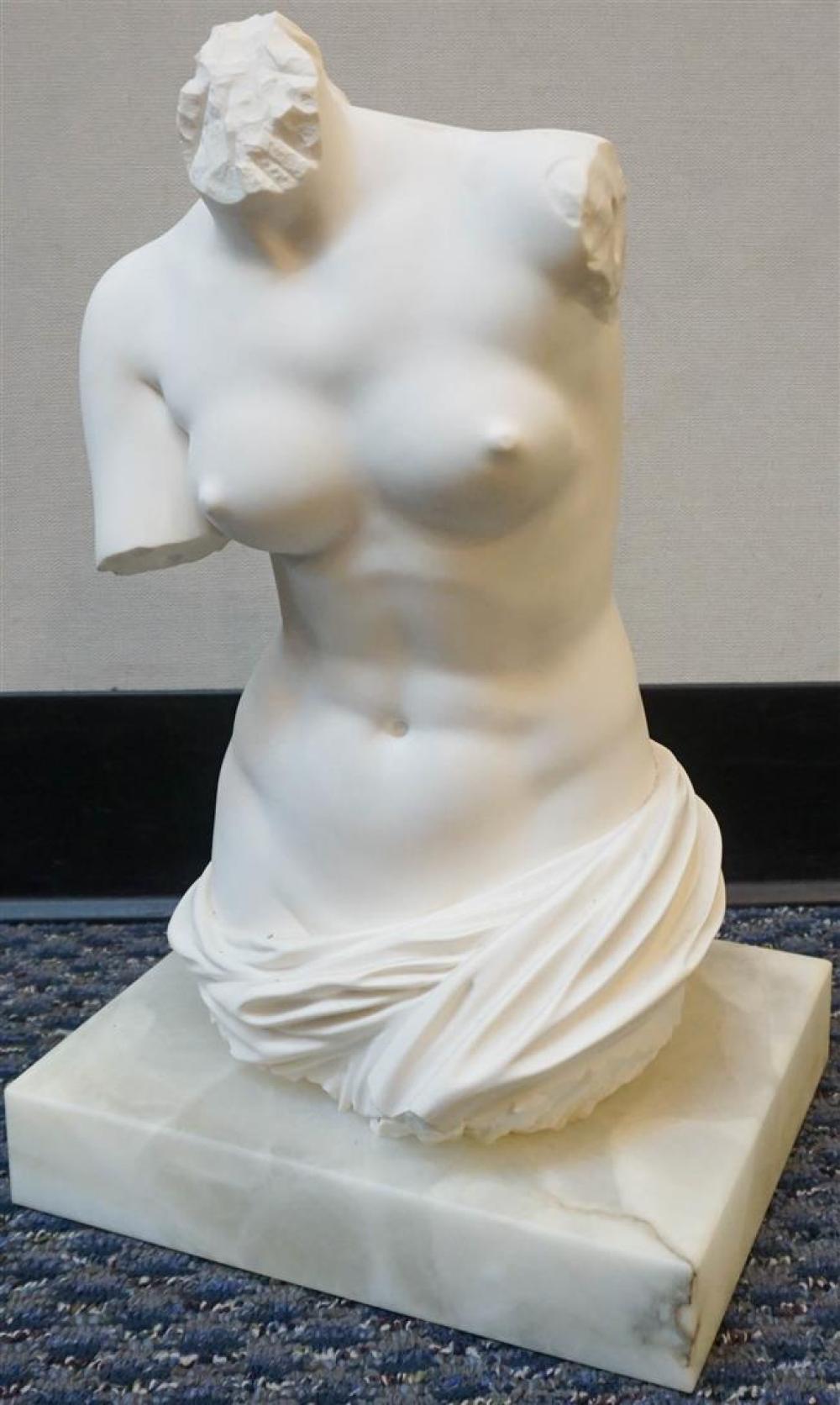 CARVED MARBLE FIGURE OF CLASSICAL