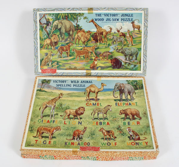 Victory puzzles in original boxes; The