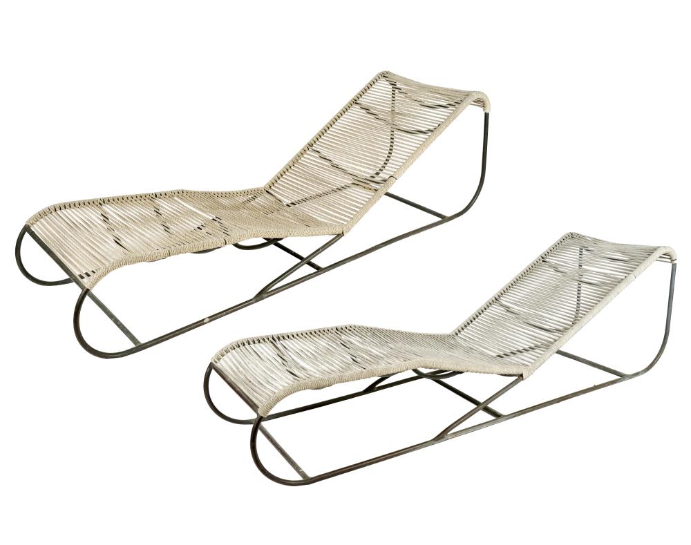 PAIR OF KIPP STEWART CHAISE LOUNGEScirca 325a8d