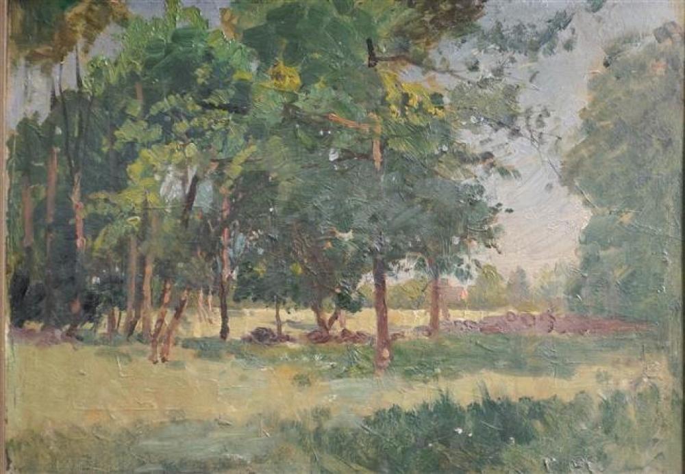 19TH 20TH CENTURY TREES IN FIELD  3233cc