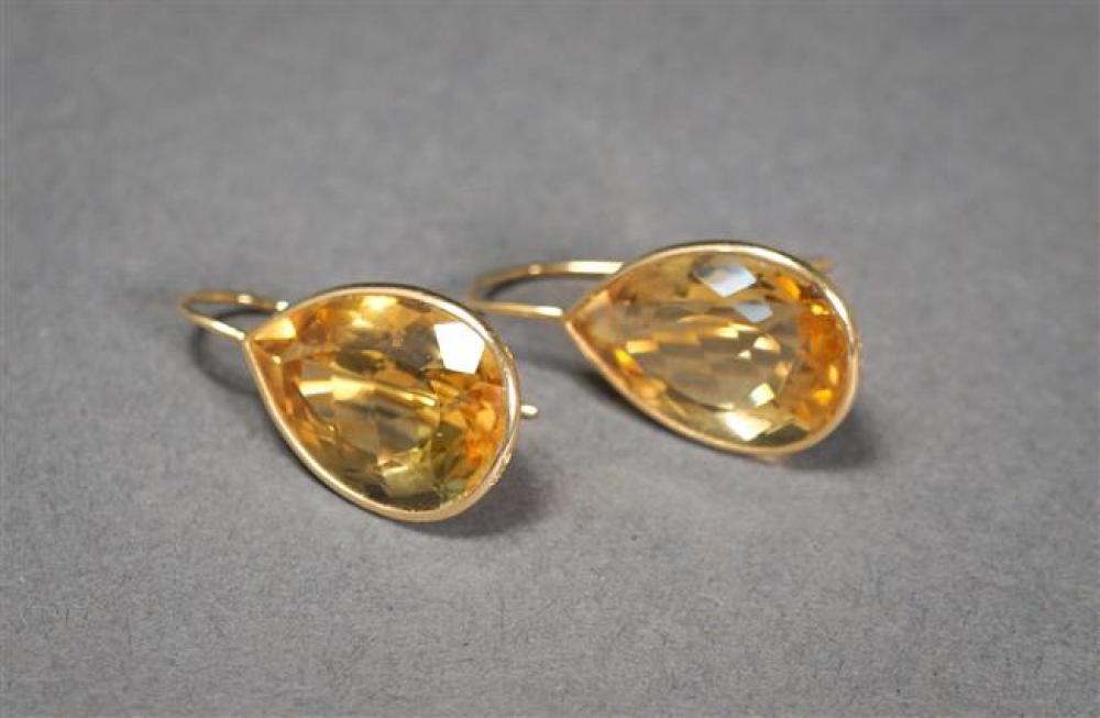 PAIR OF CONTEMPORARY 14-KARAT YELLOW-GOLD