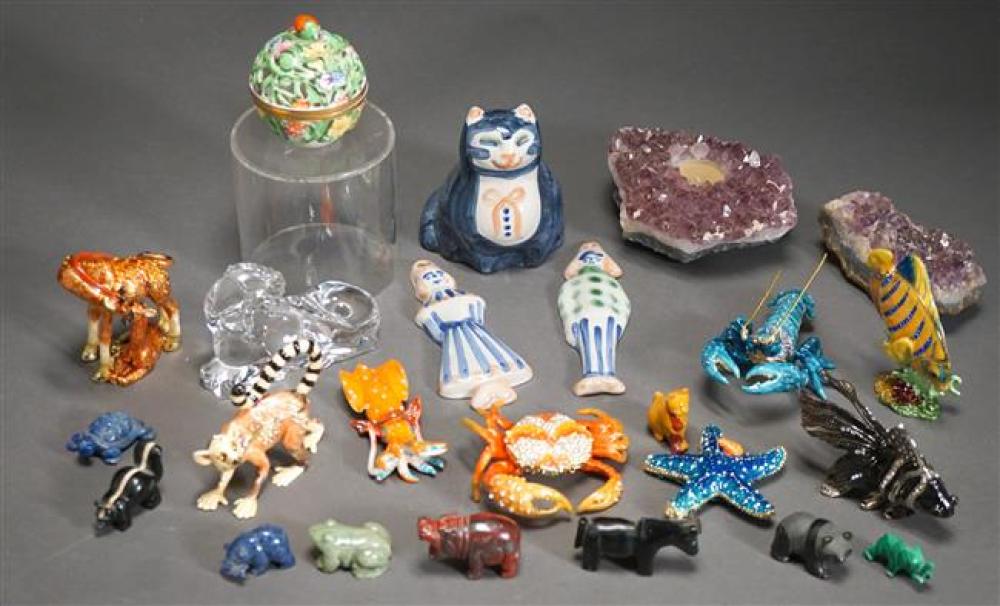 COLLECTION WITH FIGURAL ENAMEL