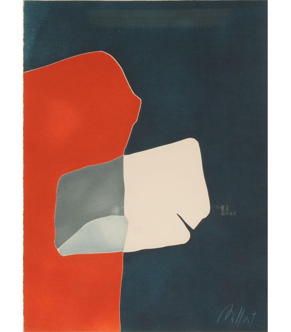 Modern abstract print; 30" x 22";
