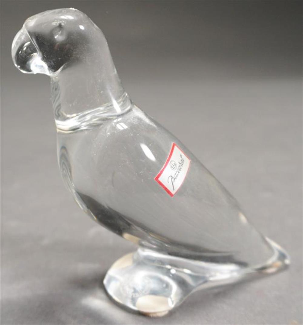 BACCARAT CRYSTAL PARROT, H: 4 INCHESBaccarat