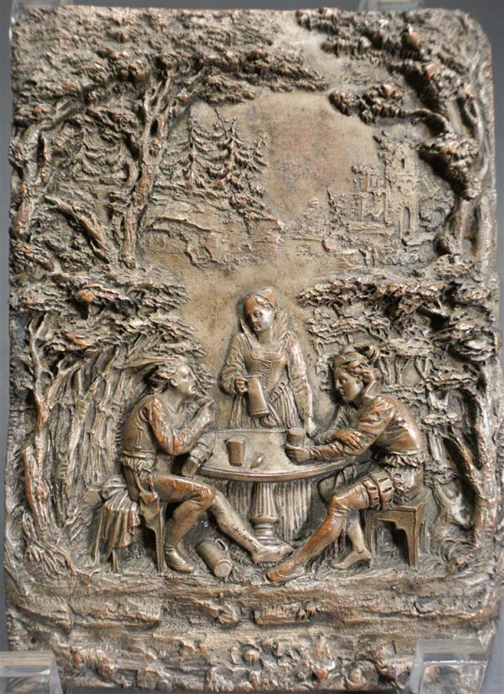 CONTINENTAL BAS RELIEF COPPER PLAQUE 323459