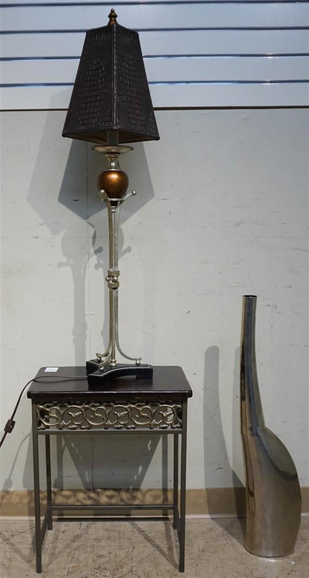 CONTEMPORARY TABLE LAMP, POLISHED