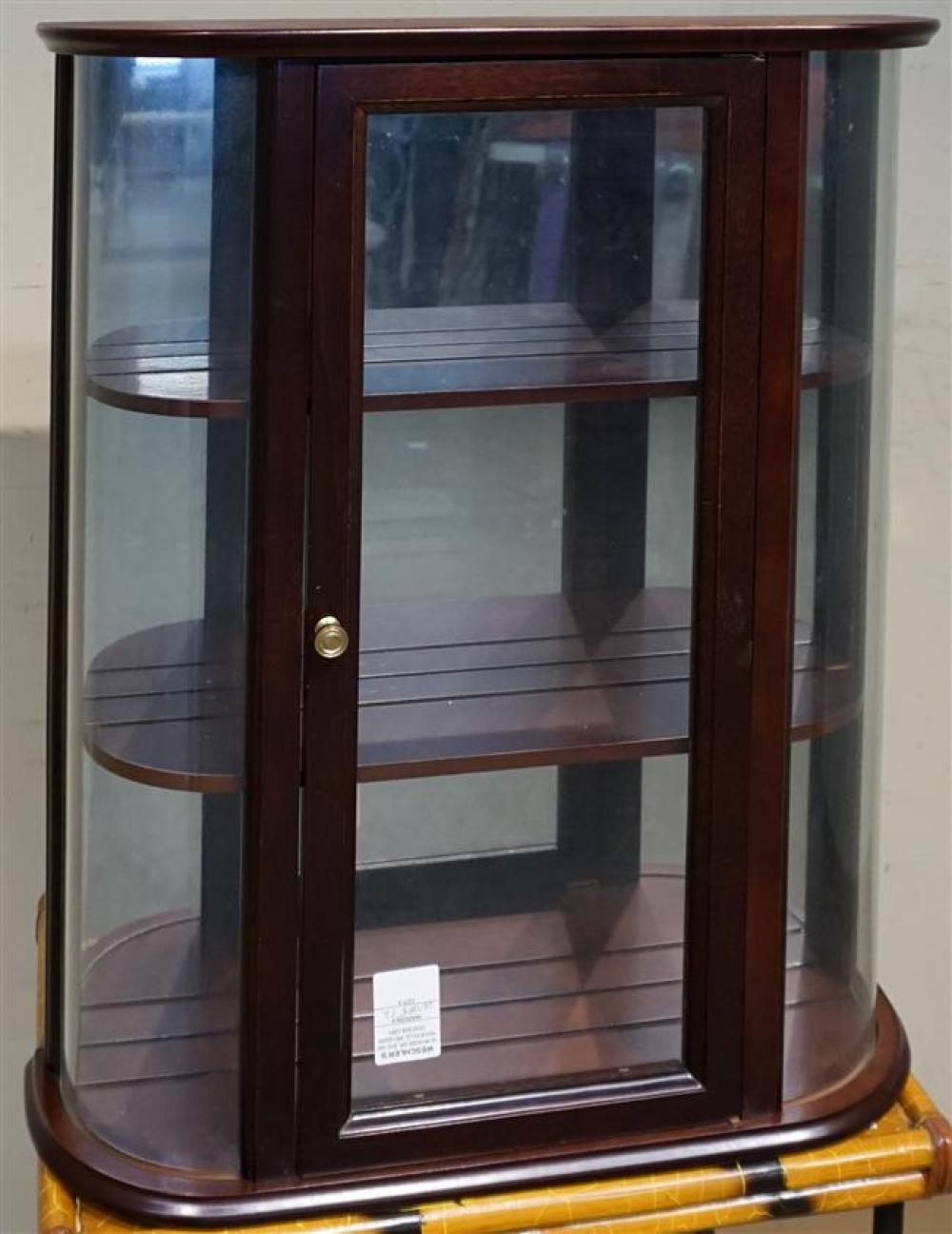 STAINED FRUITWOOD HANGING VITRINE  32359a