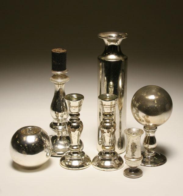 Mercury glass decorative table