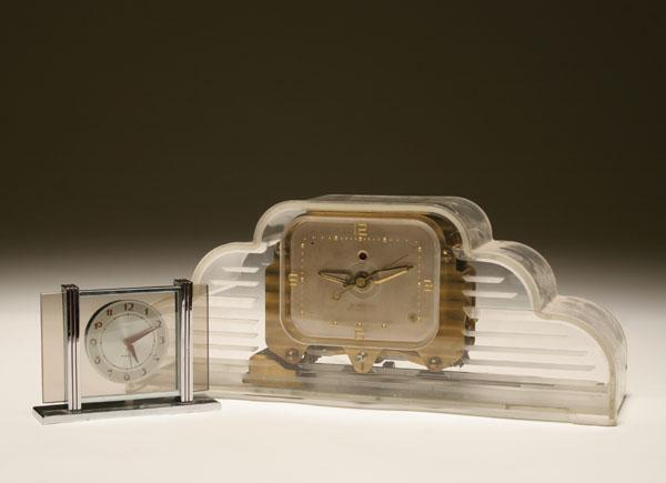 Two Art Deco clocks a Westclox 50562