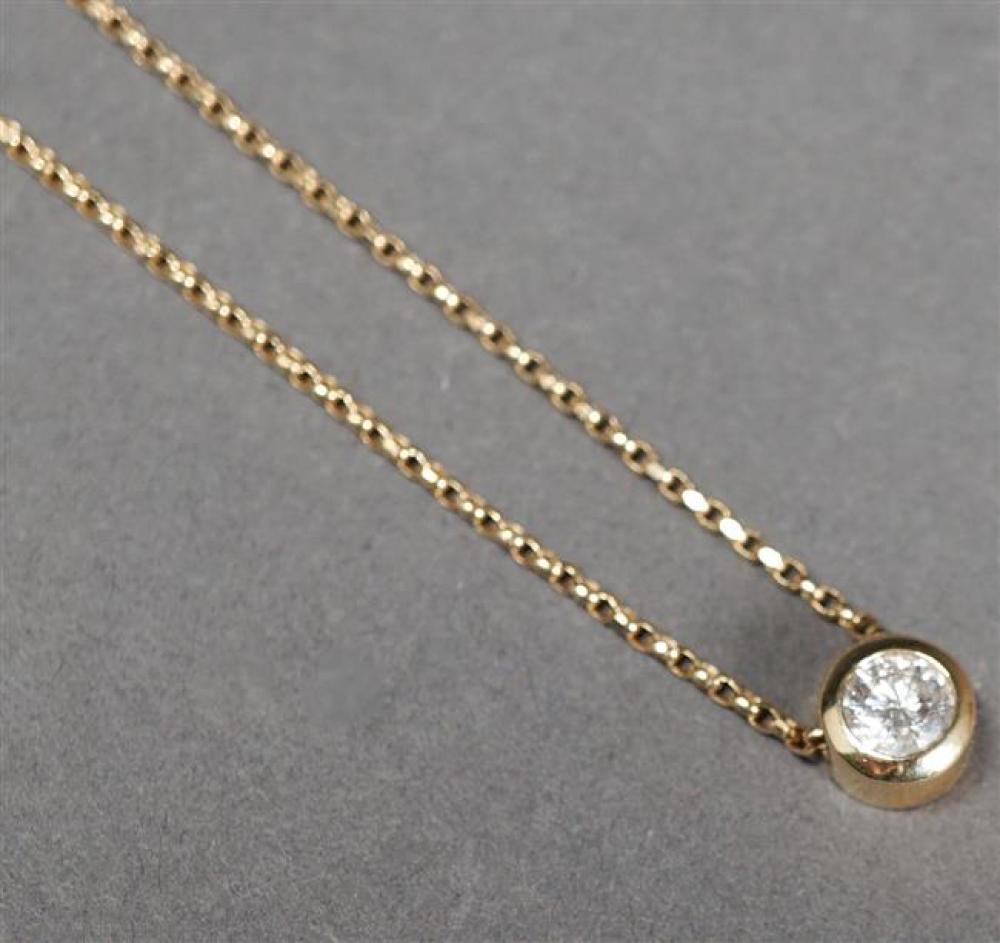 14-KARAT YELLOW-GOLD DIAMOND PENDANT