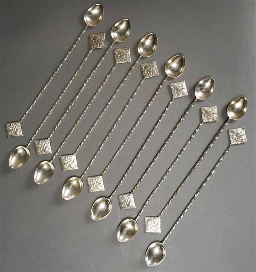 SET WITH TWELVE MEXICAN STERLING