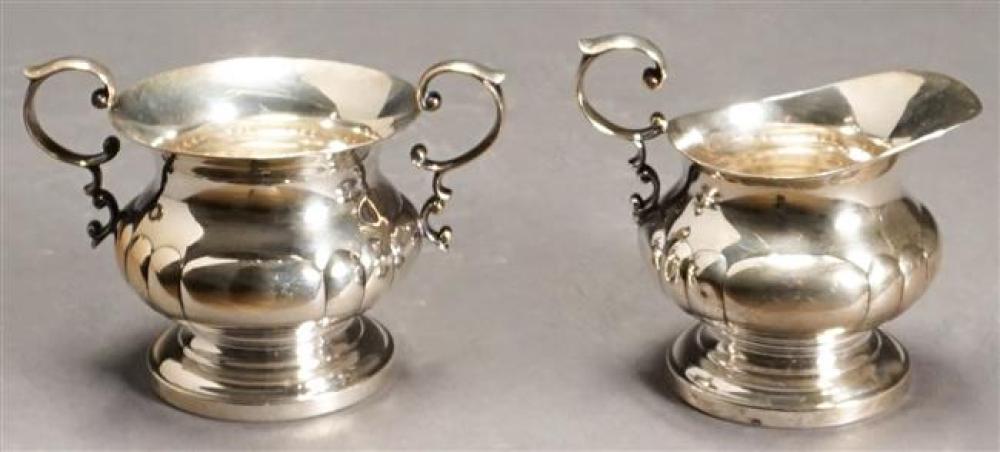 POOLE STERLING CREAMER AND SUGAR 323635
