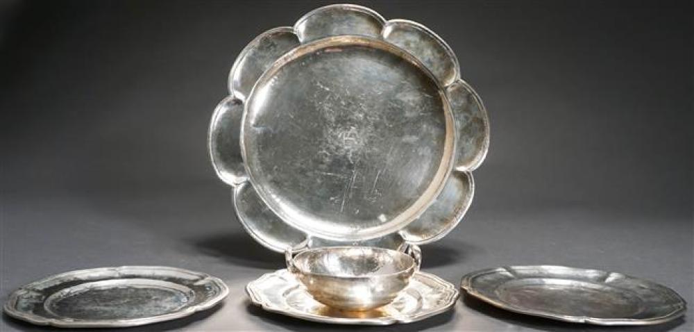 SOUTH AMERICAN 900-SILVER CAKE PLATE,