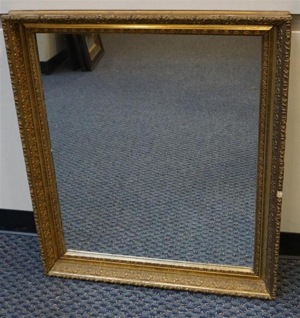 GILT DECORATED FRAME MIRROR, FRAME: