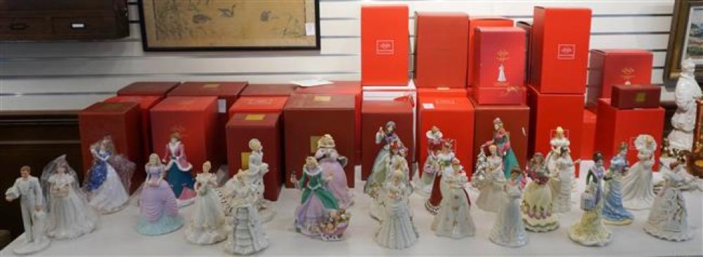 TWENTY-SEVEN LENOX FIGURINES AND