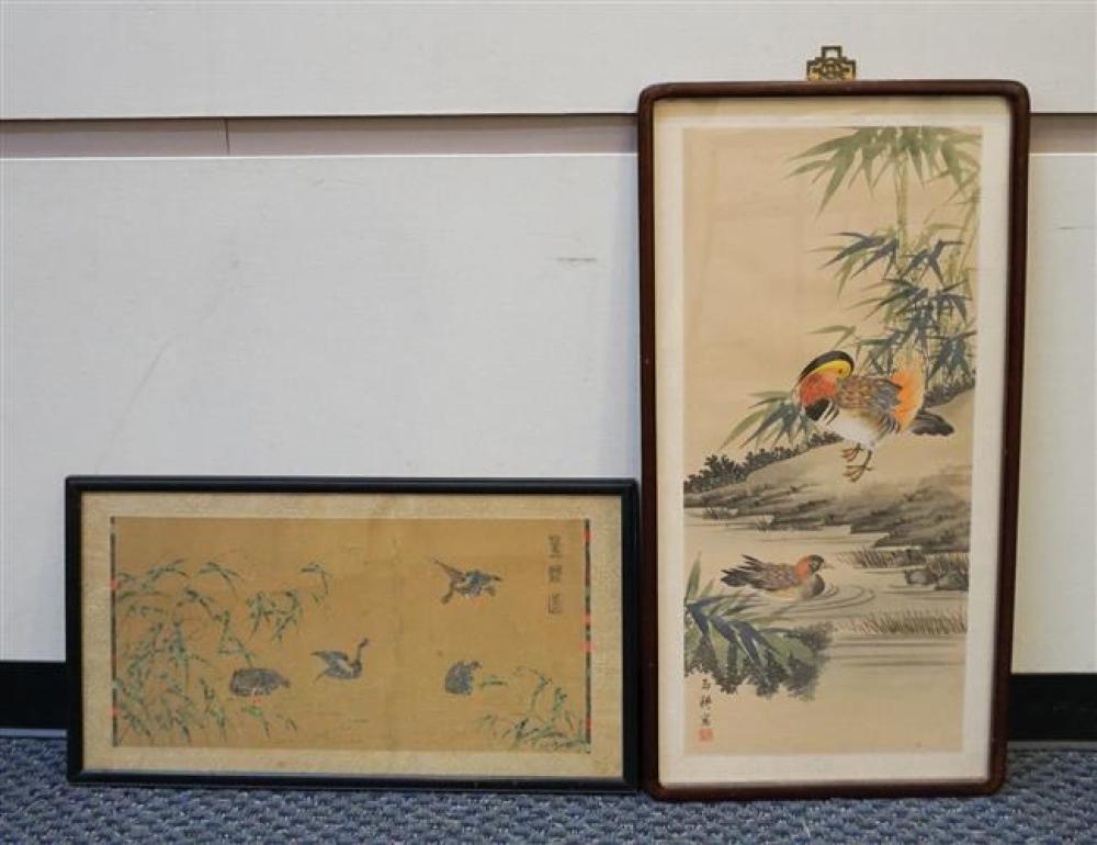 CHINESE LANDSCAPE WITH DUCKS AND