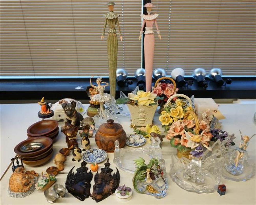 GROUP WITH ASSORTED FIGURINES,