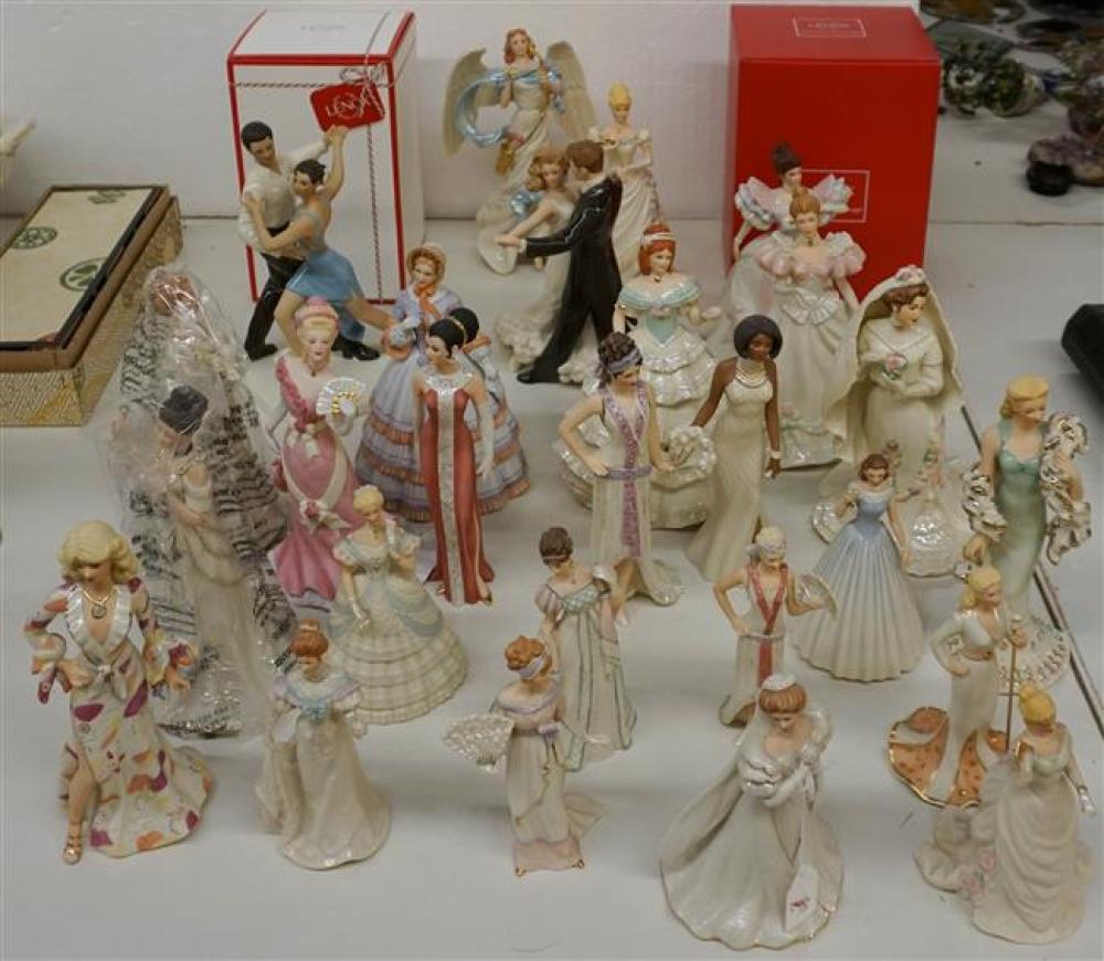 TWENTY-EIGHT LENOX PORCELAIN FIGURINESTwenty-Eight