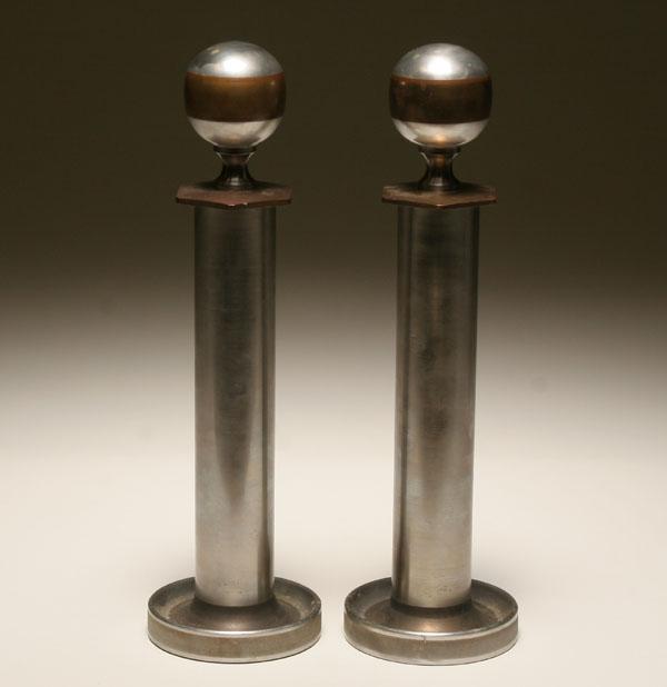 Pair Machine Age nickel and brass 5057f