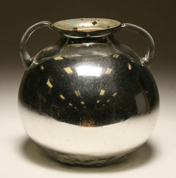 Large mercury glass bulbous form