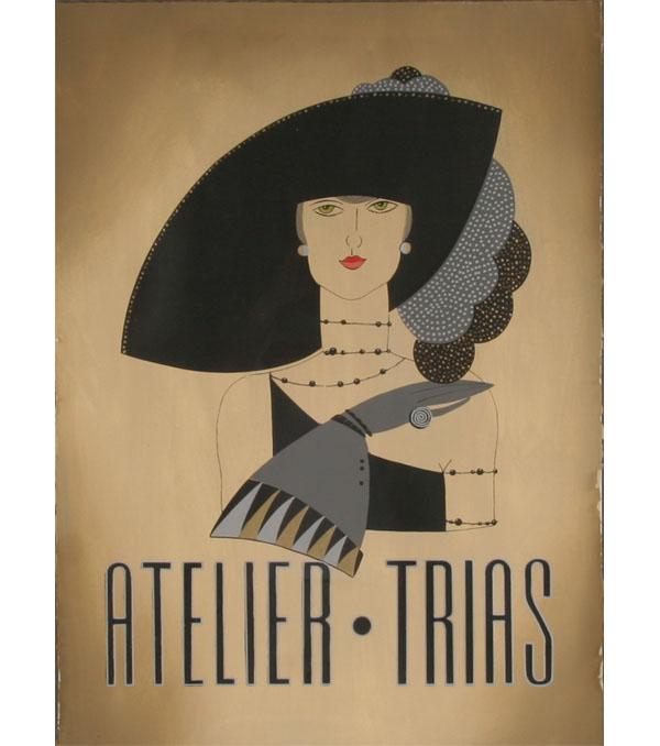 "Atelier-Trias"; serigraph, French