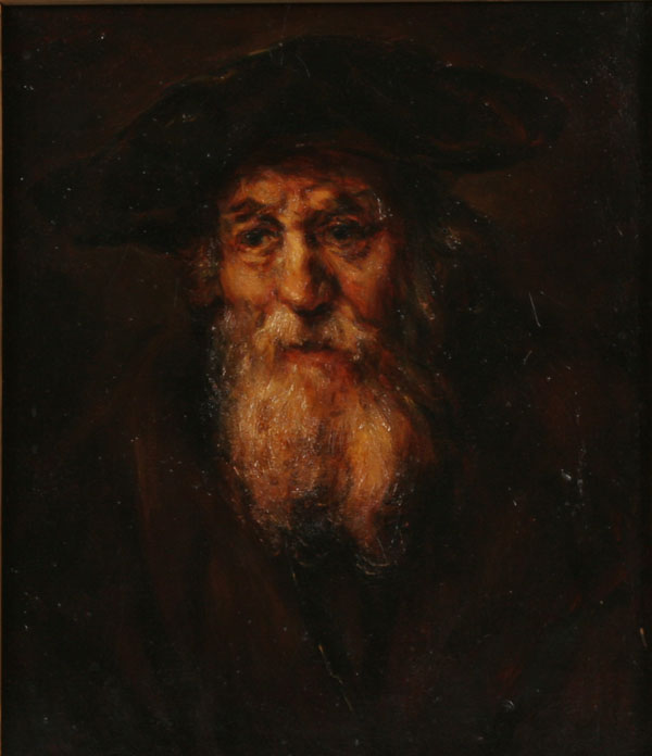 Study of a Rembrandt self-portrait,