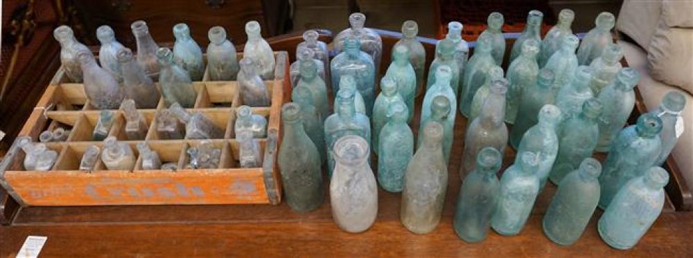 COLLECTION WITH ANTIQUE GLASS BOTTLESCollection