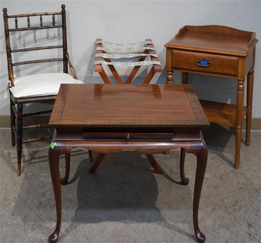 QUEEN ANNE STYLE MAHOGANY SIDE TABLE,